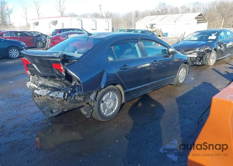 2007 Honda Civic Hybrid z USA, uszkodzony, nr VIN JHMFA36287S030300